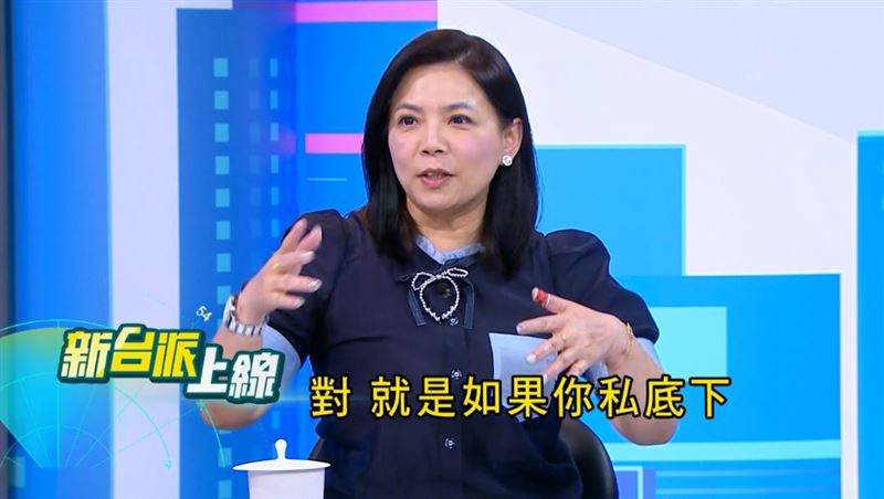 資深媒體人徐千惠在《新台派上線》中透露出徐國勇不為人知的一面。（圖／翻攝自新台派上線）