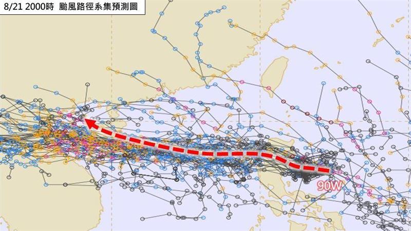 劍魚颱風恐生成路徑曝!今飆38度午後炸雨