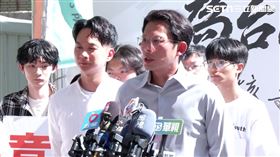 黃國昌出席車掃接受媒體聯訪。（圖／翻攝畫面）