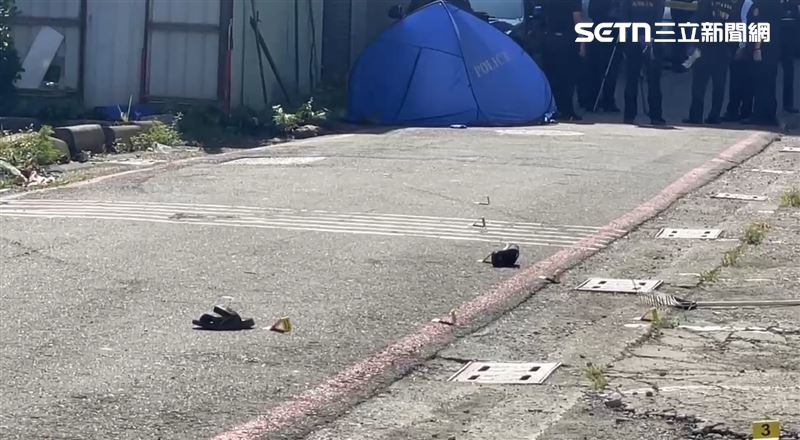警察局長林炎田、刑大隊長是鄢志豪趕到達現場坐鎮指揮。（圖／記者黃啟超攝影）