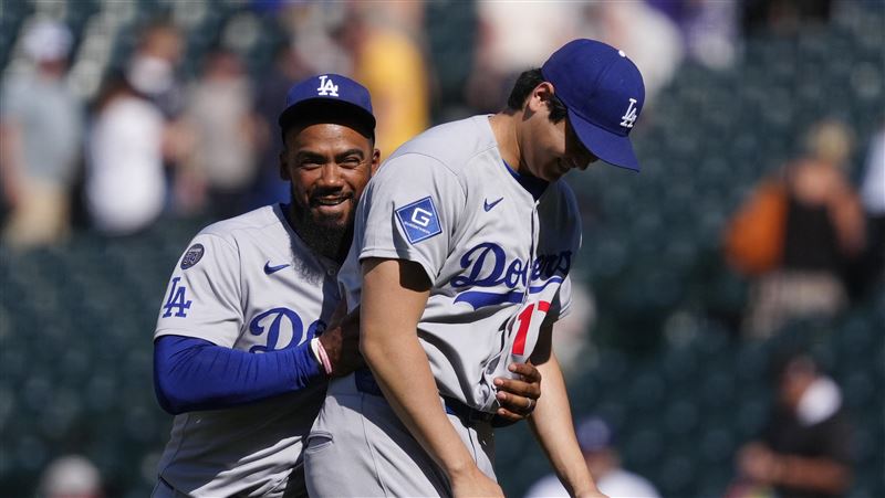 本季首輪休道奇照贏　大谷場邊看戲超開心