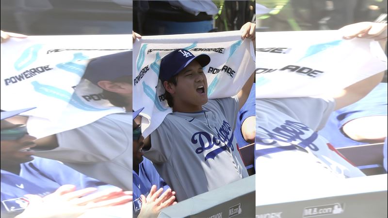 大谷翔平22日本季首次輪休。（圖／翻攝自tomo X）