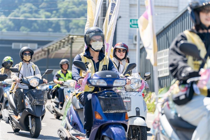 罷免江啟臣團體「一罷擊臣」舉辦「山城五區92里，選前大車河」在選前最後催票。（圖／一罷擊臣提供）
