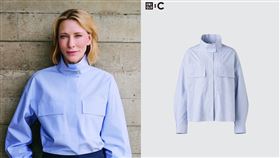凱特布蘭琪,UNIQLO,襯衫(圖／UNIQLO提供）