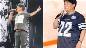 64歲的台灣歌王周華健近日在佛山舉辦「少年之旅」演唱會，周華健胖了一圈，大肚腩像懷孕五個月。（圖／翻攝自網路）