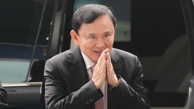 泰國刑事法院將於22日裁定泰國前總理塔克辛（Thaksin Shinawatra）是否違反冒犯君主罪。（圖／美聯社／達志影像）