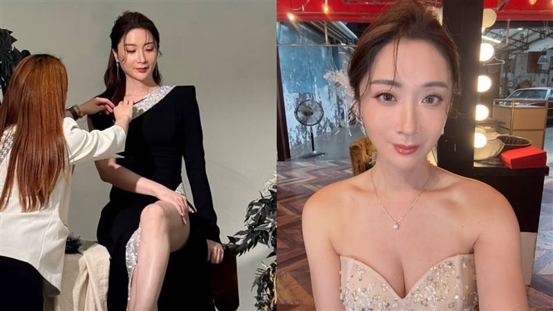 陳漢章穿婚紗。（圖／翻攝自陳漢章IG）