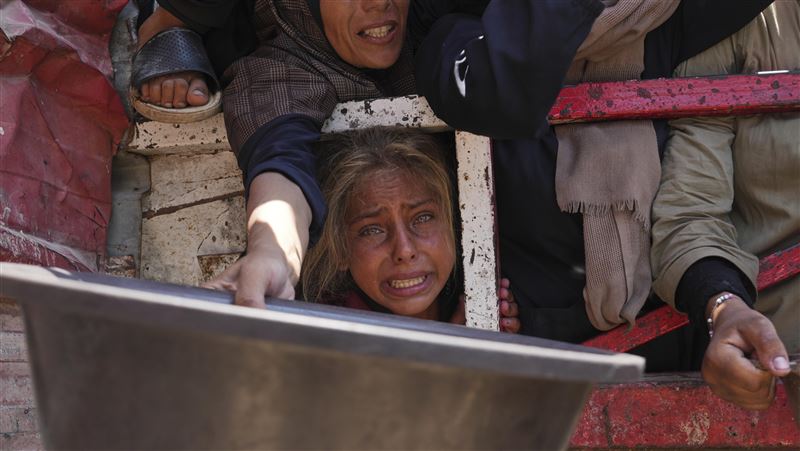 以色列封鎖加薩後，讓加薩成為飢餓之城。（圖／美聯社／達志影像）