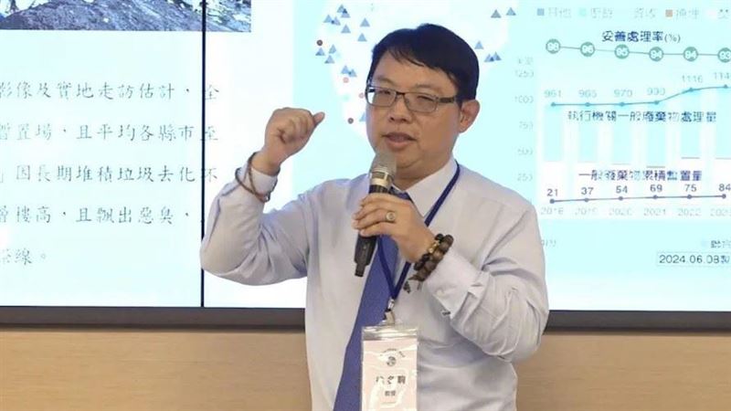 徐名駒發表聲明，表示感謝檢評會與北檢調查小組釐清事實，並無涉及任何公務。（圖／翻攝畫面）
