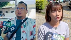 中八罷免領銜人廖芝晏、中二罷團發言人林宣宏投票後受訪（組合圖／翻攝畫面）