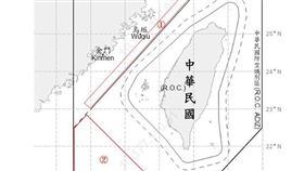 1140823_臺海周邊海、空域活動示意圖（圖／國防部提供）