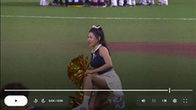 PS女孩盈瑩22日開場舞後空翻重落地。（圖／宏將多利安提供） 