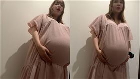 中川翔子懷上雙胞胎，孕肚比一般孕婦還大。（圖／翻攝自中川翔子IG）