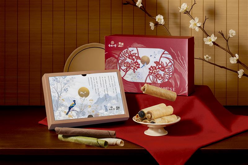 有「蛋捲界愛馬仕」美稱的蛋白工坊今年中秋推出爆餡蛋捲。(圖／業者提供)