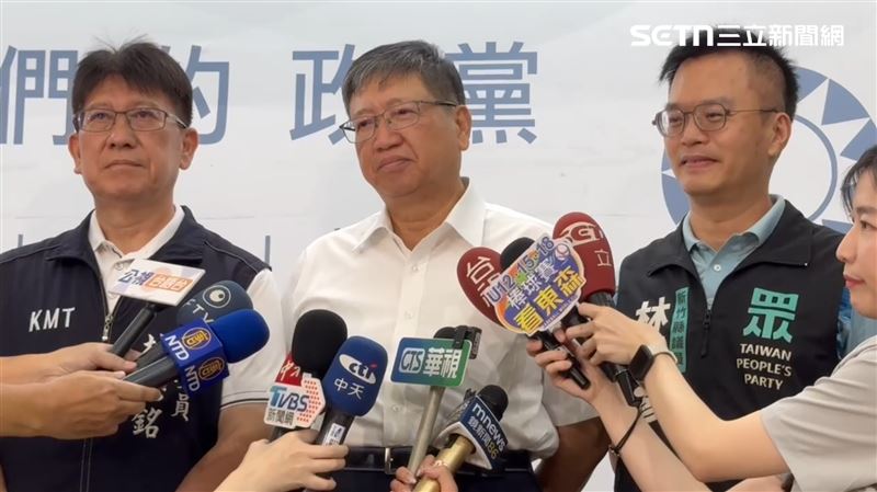 這次藍白合致罷免案失敗，是否會影響明年新竹縣長選舉，楊文科強調「新竹縣在國民黨主導之下，我們還是看到光明」。（圖／記者羅欣怡攝影）