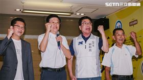 羅明才挺過罷免案，發表談話。（圖／記者楊士誼攝影）