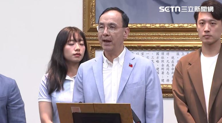 823公投罷免投票底定,國民黨主席朱立倫公開談話。（圖／翻攝畫面）