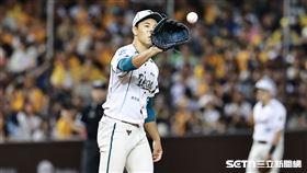 中職36年例行賽，台鋼雄鷹先發投手櫻井周斗。（圖／記者劉彥池攝影）