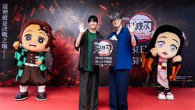 《鬼滅之刃》飾演「竈門炭治郎」的花江夏樹，以及「水柱．冨岡義勇」的櫻井孝宏特地來台。（圖／木棉花提供）