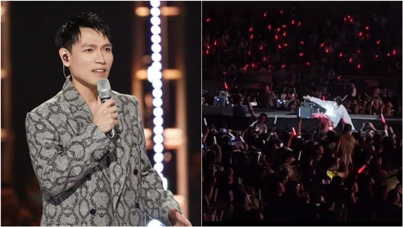 楊宗緯演唱會「摔下舞台」　被救護車載走