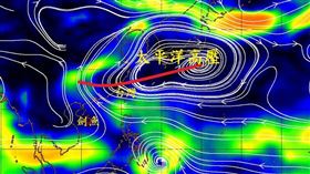 高壓軸線通過台灣北方海面　（圖／翻攝自鄭明典臉書）
