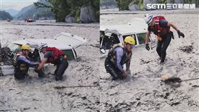 南投縣,南投,仁愛鄉,急流,吉普車,河道,砂石,家屬,死亡,鬼門開（圖／南投縣政府消防局提供）