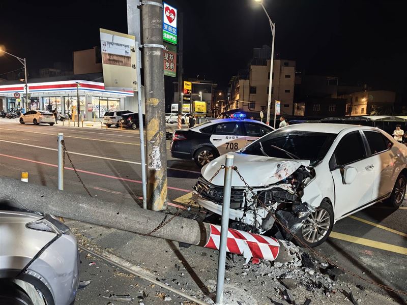 23歲邱姓男子追求人妻未果，還遭對方提告心生不滿，衝撞騎車的人妻和友人。（圖／翻攝畫面）