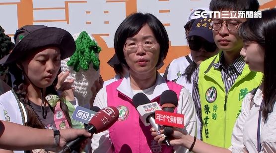 民進黨新北市黨部主委、立委蘇巧慧今（24）日陪同罷團「拔羅波」謝票時受訪。（圖／翻攝畫面）