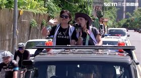 罷團「拔羅波」今(24）日進行車隊掃街前受訪。（圖／翻攝畫面）