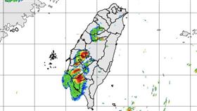 大雷雨狂轟「5縣市」，最新警戒區出爐。（圖／氣象署）