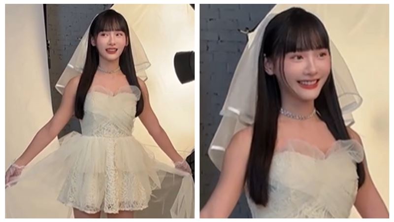 昆娜突披絕美婚紗：第一次穿　吐真實心聲