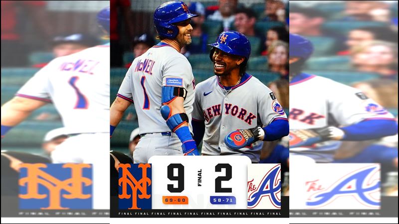 大都會24日整場炸裂6轟。（圖／翻攝自MLB X）