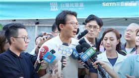 黃國昌日前嗆記者「問白癡問題」，今日出面澄清「你們誤會了」。（圖／翻攝畫面）