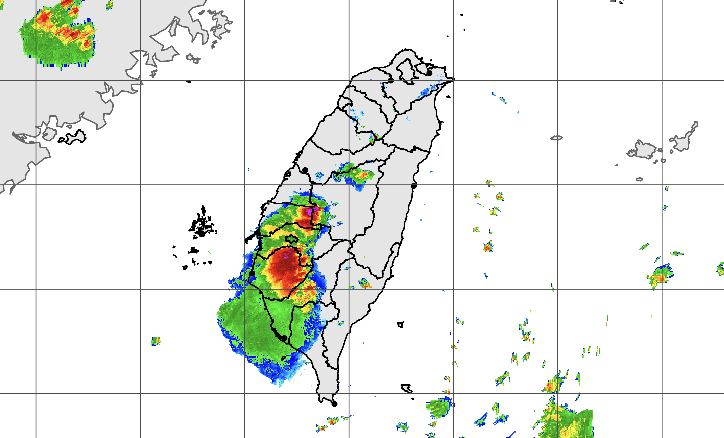 5縣市大雨特報「下到晚上」。（圖／氣象署）