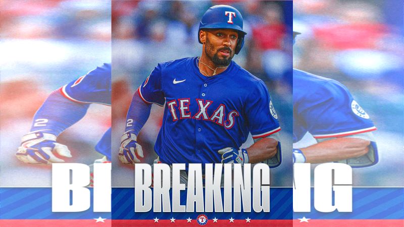 塞米恩（Marcus Semien）24日進入10天受傷名單。（圖／翻攝自Rangers Nation X）