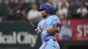 塞米恩（Marcus Semien）24日進入10天受傷名單。（圖／美聯社／達志影像）