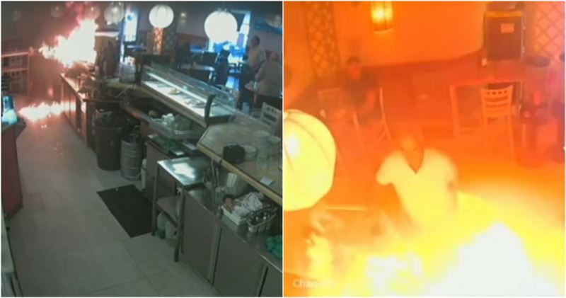 一名西班牙男子因為酒吧拒絕為他提供美乃滋醬或番茄醬，竟然買汽油回到酒吧縱火。（圖／翻攝IG＠postaslospalacios）