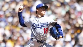 山本由伸25日繳出6局失2分優質先發。（圖／美聯社／達志影像）