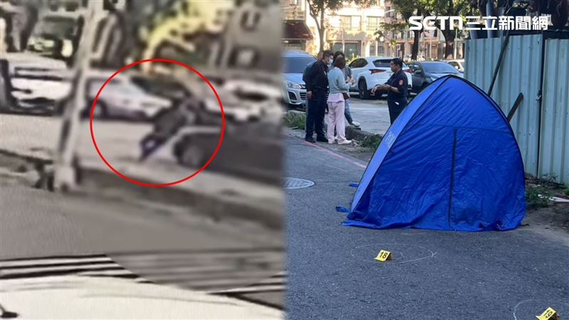 目前線索只能研判槍手應為20至40歲男子，辦案陷入膠著，警方擴大徵求民車行車記錄器。（圖／翻攝畫面）
