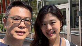 賈永婕女兒與父親王兆杰在美國（圖／翻攝自賈永婕的跑跳人生臉書）