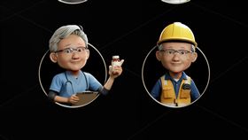 輝達在財報前夕釋出機器人影片，黃仁勳親簽賀卡祝賀「享受你新大腦」，引爆物理AI討論熱潮，黃仁勳所說的「新大腦」，是AI進化第四階段，從感知、生成到能理解環境並採取行動的物理AI。（圖／翻攝自輝達官網）