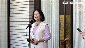 對於柯建銘表態慰留，吳思瑤表示「謝謝總召，也難為他了」。（圖／記者詹宜庭攝影）
