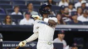 齊森姆（Jazz Chisholm Jr.）25日擊出雙響砲。（圖／美聯社／達志影像）