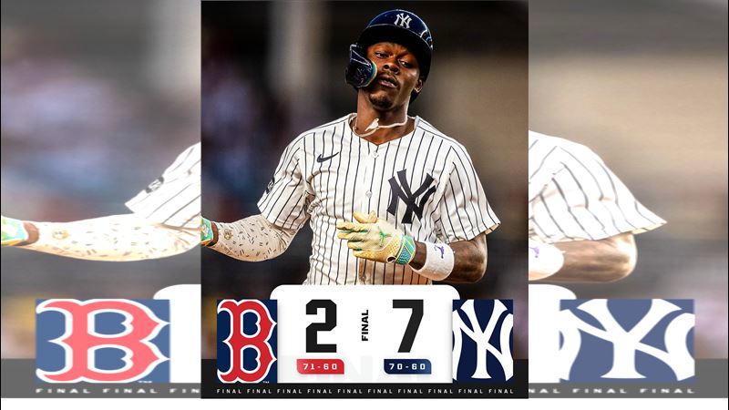 洋基25日7：2擊敗紅襪。（圖／翻攝自MLB X）