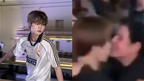 恩湖遭到巴西粉絲撲上強吻，現場一片混亂。（圖／翻攝自X平台 @YumekoHirai）