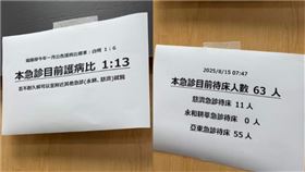 雙和醫院急診室一紙公告成為網路焦點。（圖／翻攝自急診醫師碎碎唸 臉書）