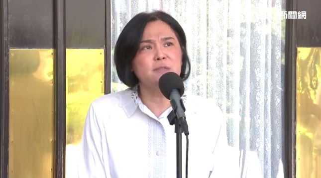 陳玉珍接受媒體聯訪回應黨主席選舉議題。（圖／翻攝畫面）