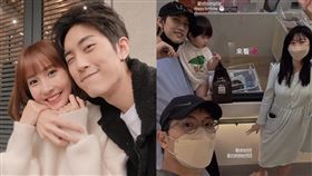 范姜彥豐探望剛生女兒的好友晏柔中，但他手中卻不是抱女兒粿醬，而是晏柔中的兒子「小楊桃」。（圖／范姜彥豐臉書、IG）