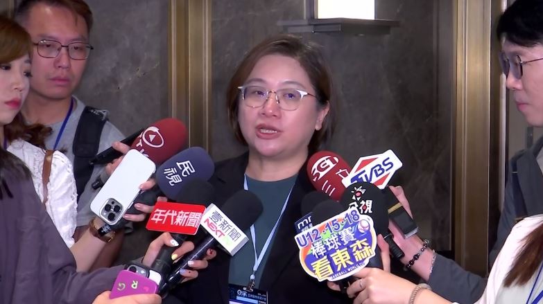 民進黨立法院黨團書記者陳培瑜受訪。（圖／翻攝畫面）