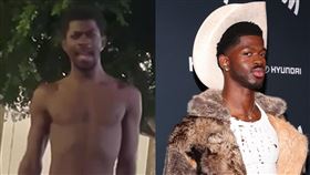 納斯小子近期被目擊衣不蔽體在馬路上徘徊。（圖／翻攝自X平台 @VibeMagazine）